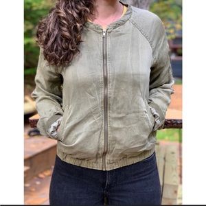 SANCTUARY ANTHOLOGIE - Sage Bomber Jacket Sz Small